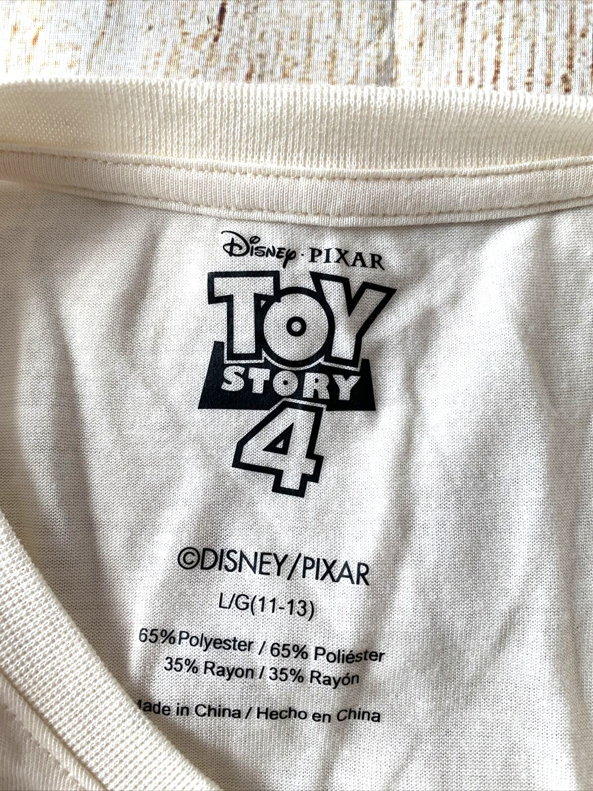 Disney Pixar TOY STORY 4 Cast Characters Juniors Large 11-13 Buzz Woody Bo Peep