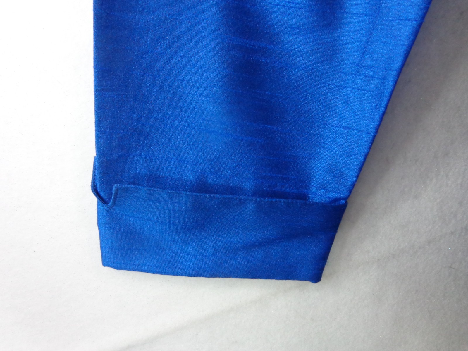 IC By Connie K Blouse Women’s L Blue Toggle Front Collared Tunic Top 3/4 Sleeve