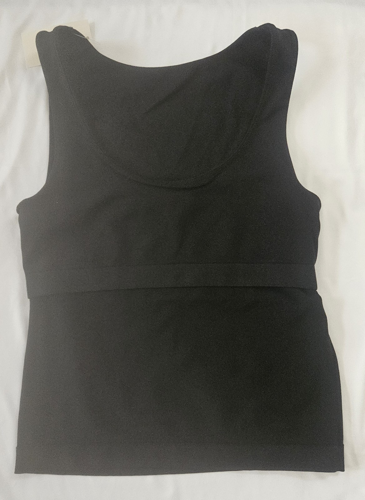 New Day Black Seamless Scoop Neck Tank Top Size M