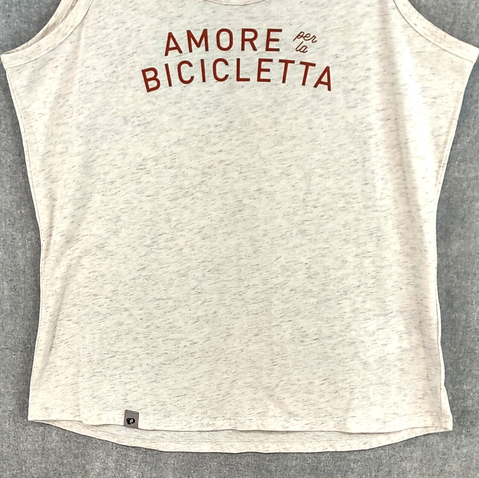 Pearl Izumi Top Womens M Ivory Burnout Sleeveless Tank Amore per la Bicicletta