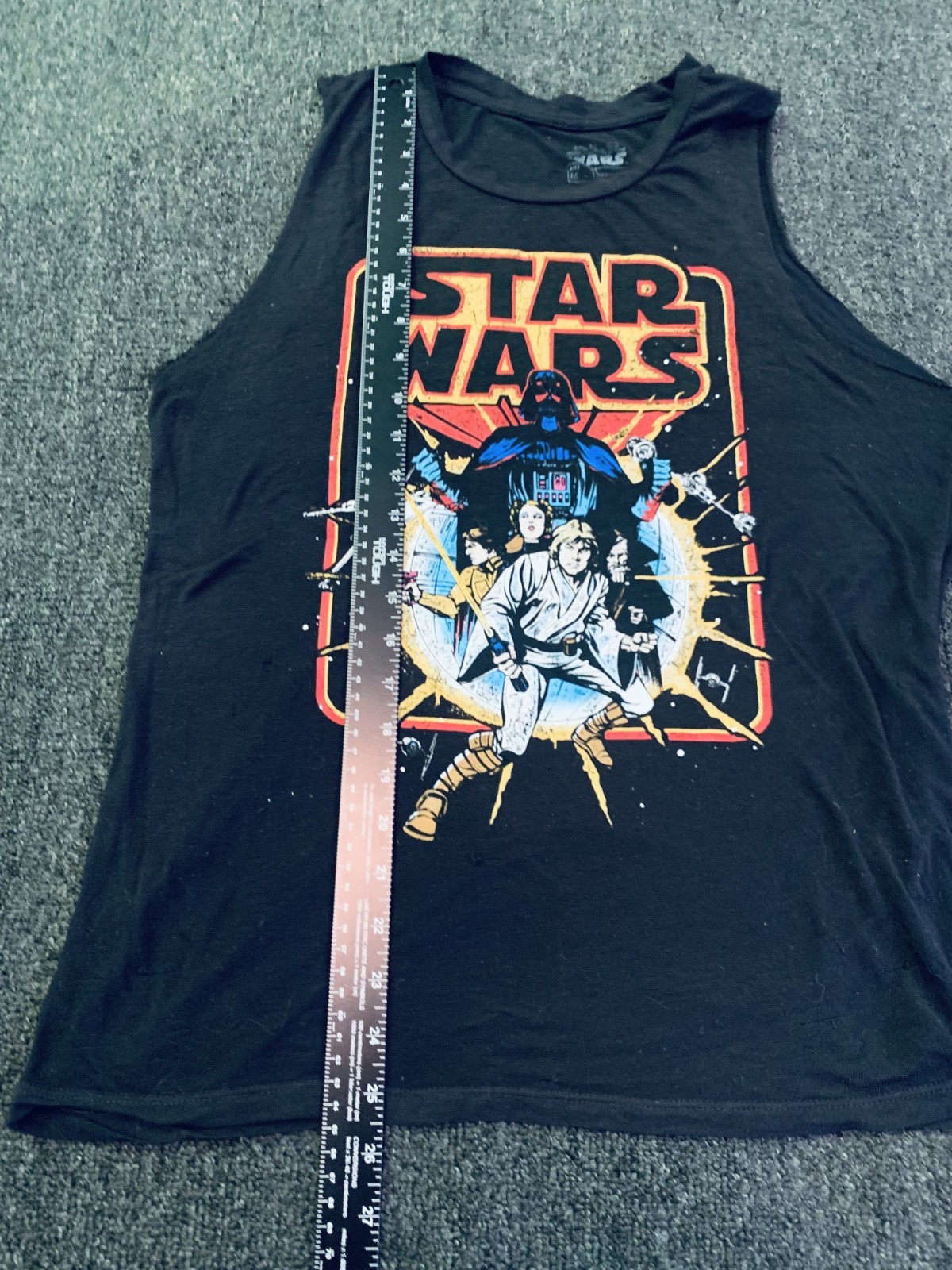 Star Wars Shirts Womens Medium Paper Thin 1977 Artwork + ESB Crop Top Boba Fett