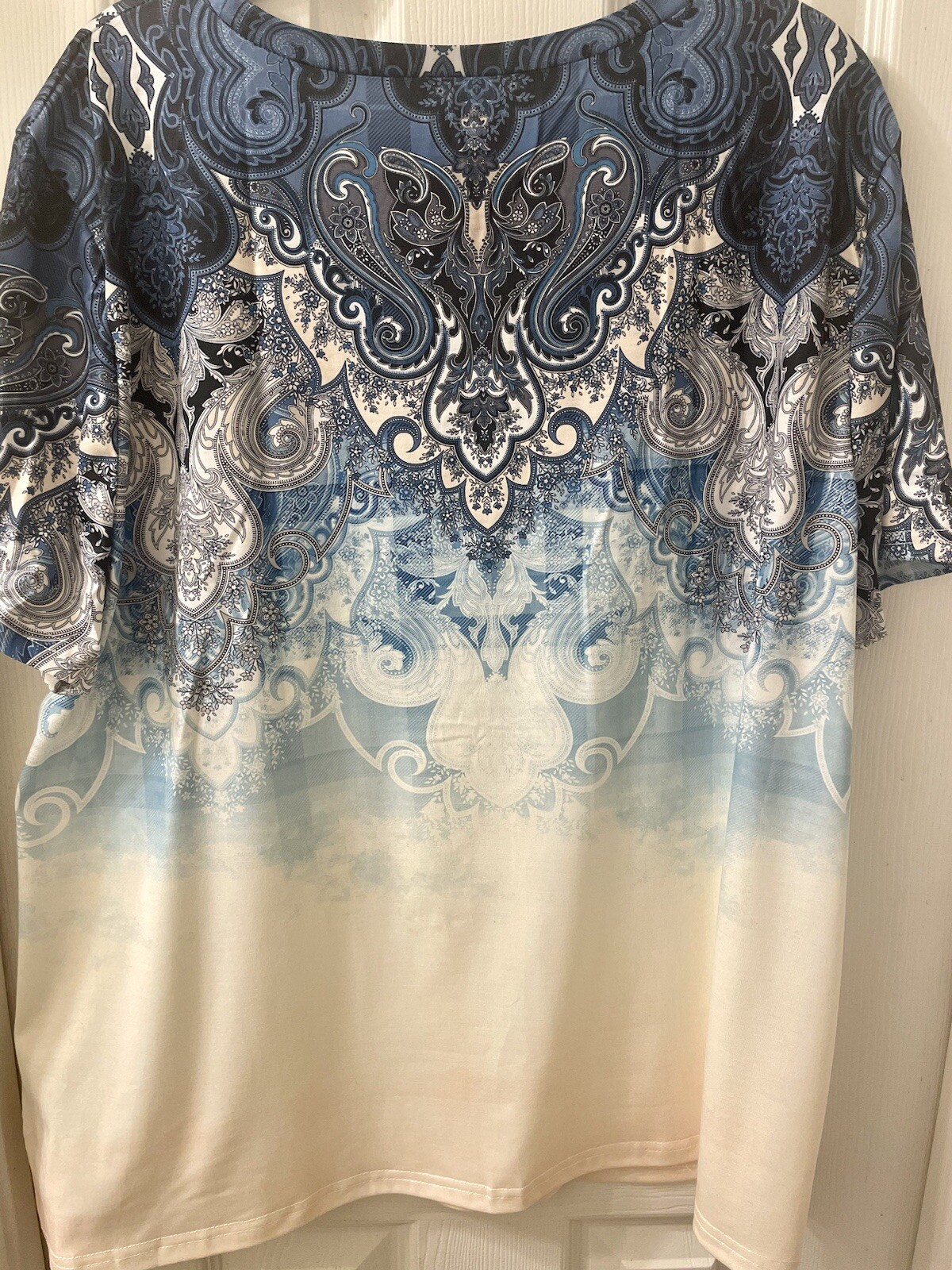 TWO Very Comfortable Pretty stylish Ladies Multi Color Ombré Hint Casual Tops.