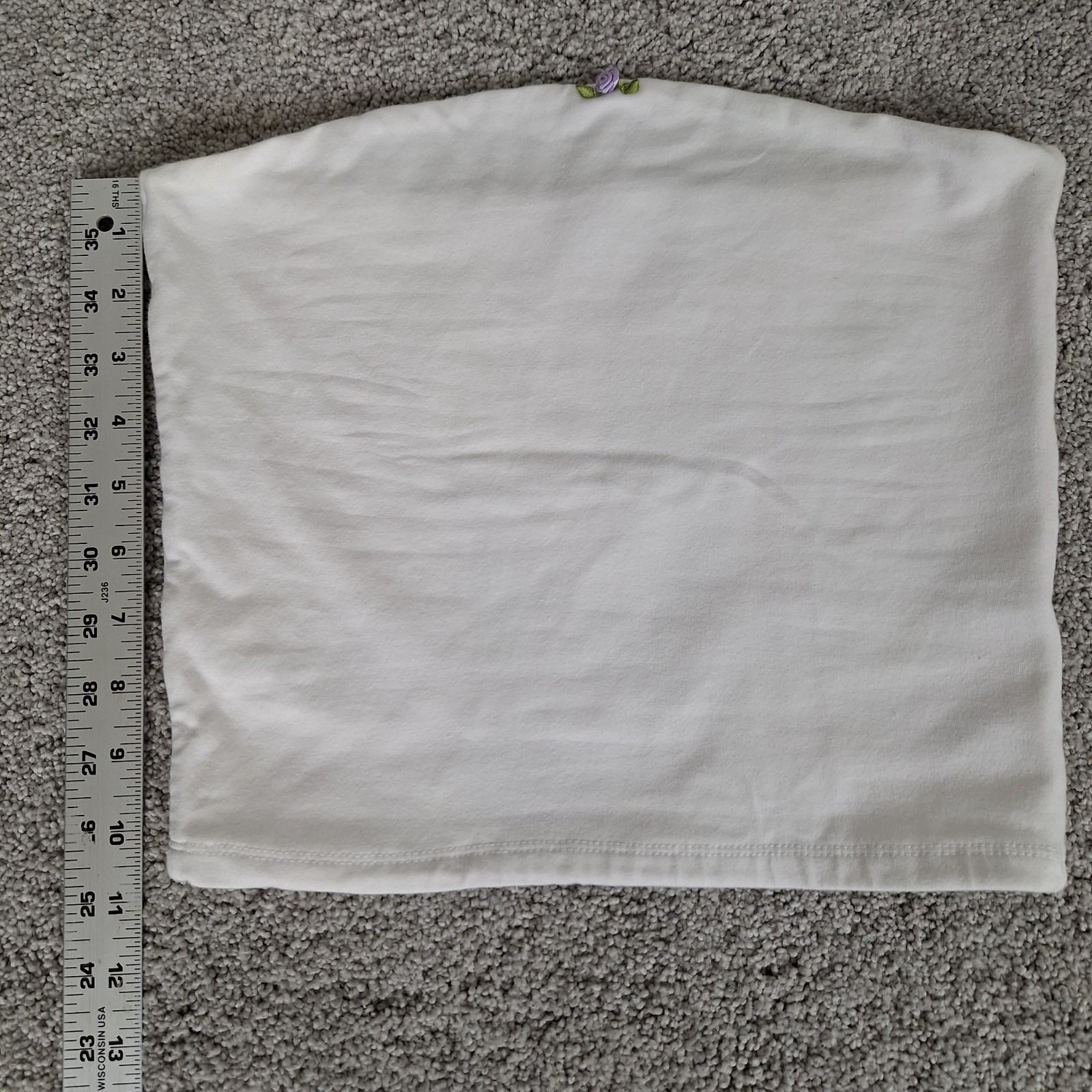 M Y2K HARLOW Tube Top 98 Cotton/2 Spandex Feminine Fairy Minimalist Casual Crop