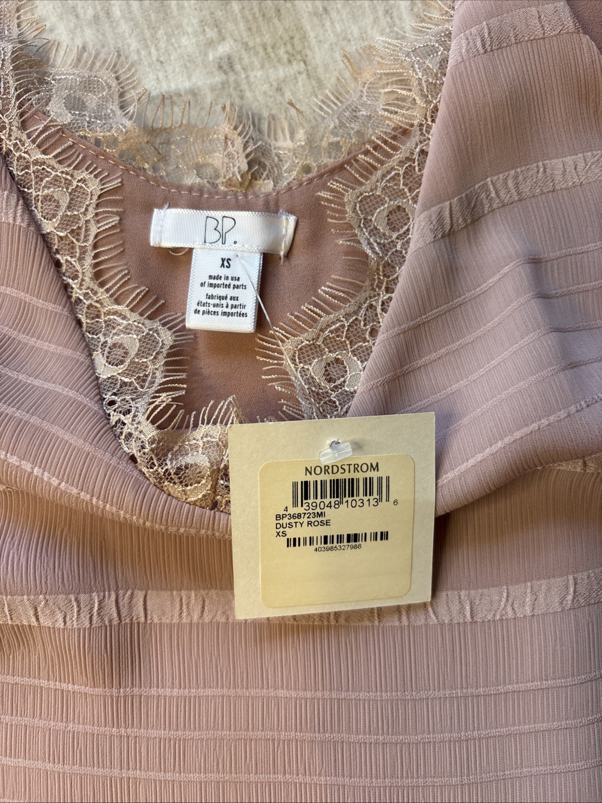 BP Nordstrom Dusty Rose Dressy Tank Size XS