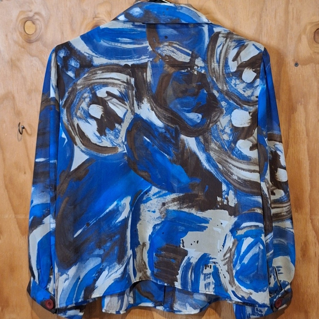 Sere Nade New York Shirt Women’s Large Abstract Lightweight Office Professional