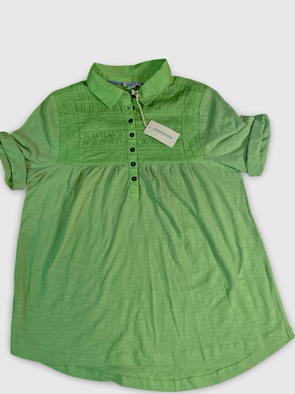 Sundance Green Estella Charm Top Women’s Blouse Size S NWT