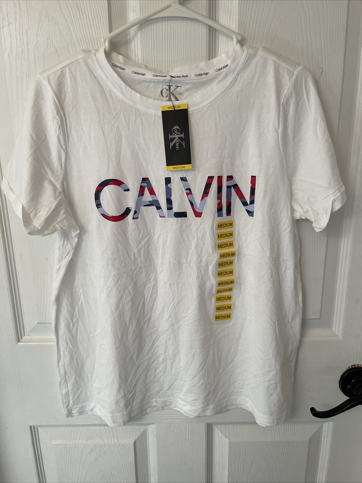 PICK STYLE/SIZE – Calvin Klein Women’s Soft Crew Neck Short Sleeve Graphic Logo