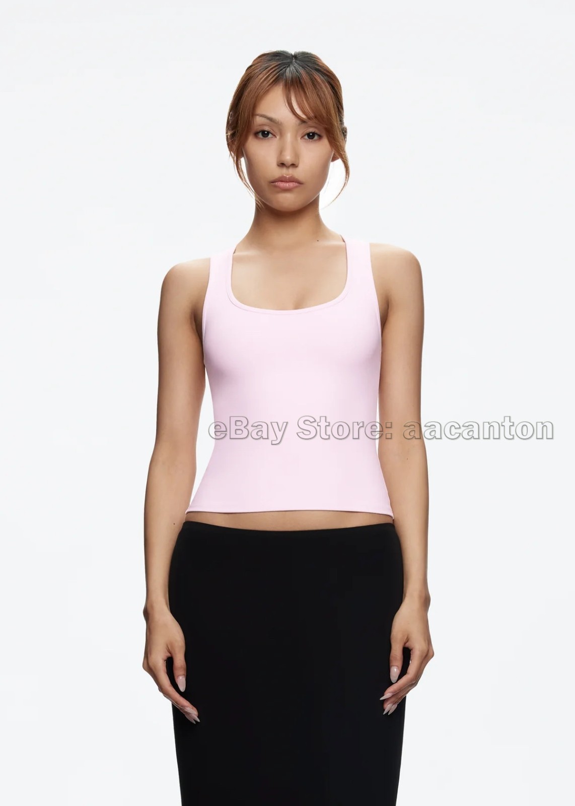 Tank Air Studio Tank Tops Solid Color Wide Shoulder Strap Vests Racerback Top