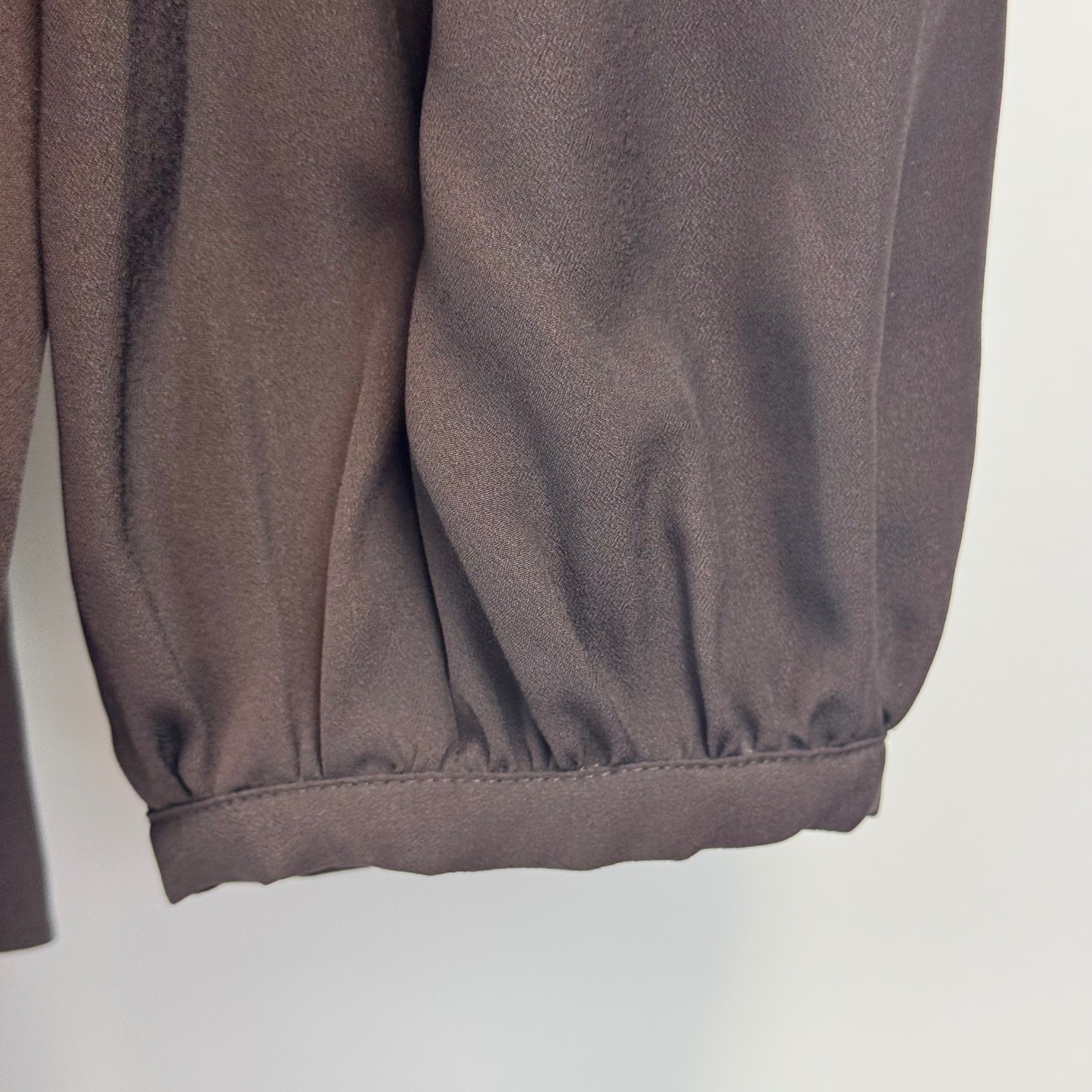 Michael Michael Kors Womens Chocolate Brown Shawl Collar Blouse 1X NWT