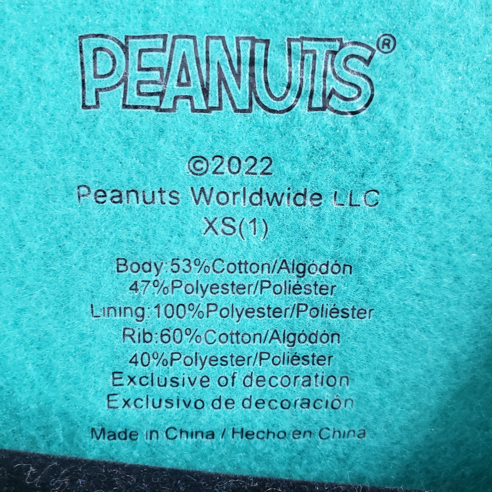 Peanuts Snoopy Woodstock Light Up Sweatshirt Juniors XS 1 Green Christmas Lights