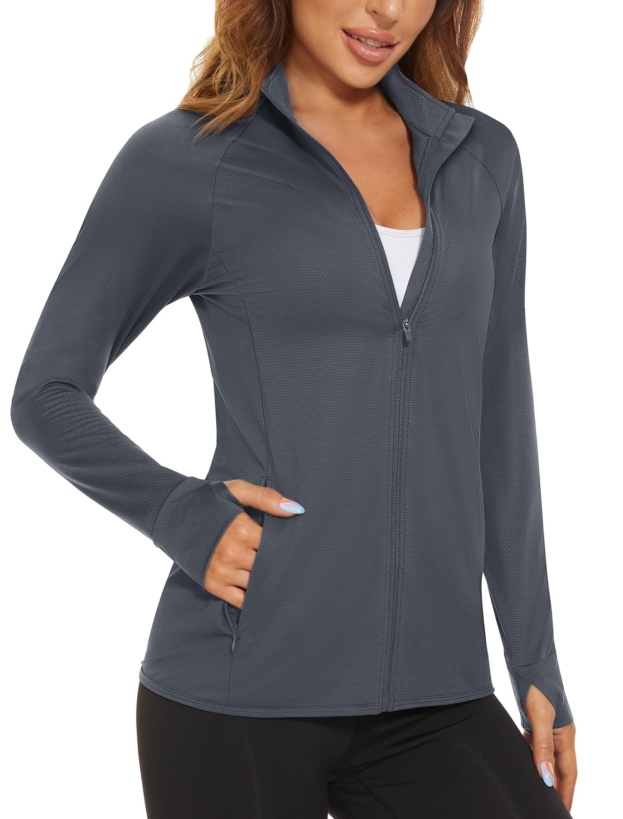 Women’s UPF 50+ Shirts Sun Protection Lightweight Jacket Outdoor Athletic Casual