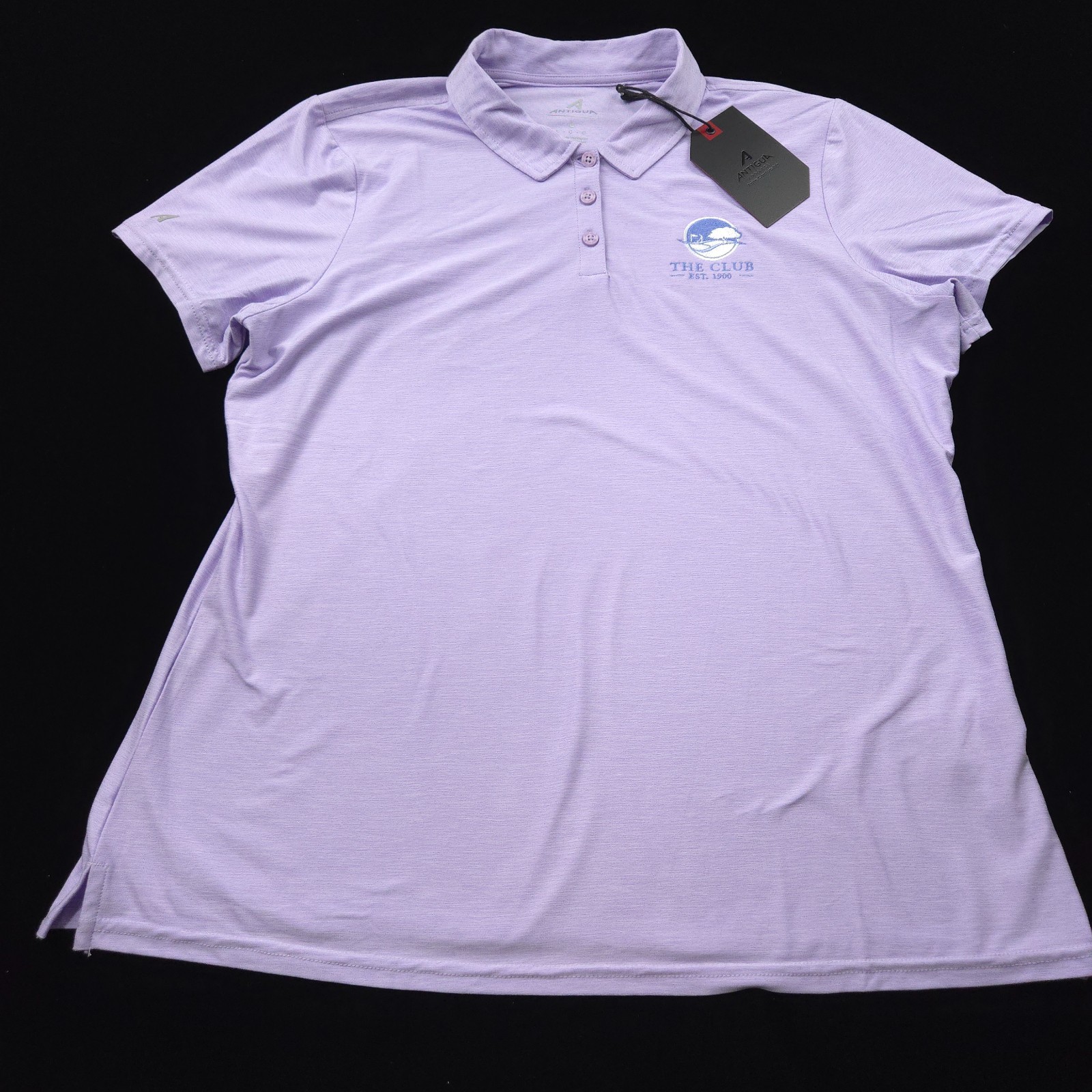 Antigua Polo Shirt Womens L Sleeveless The Club PURPLE Golf Pickleball Tennis