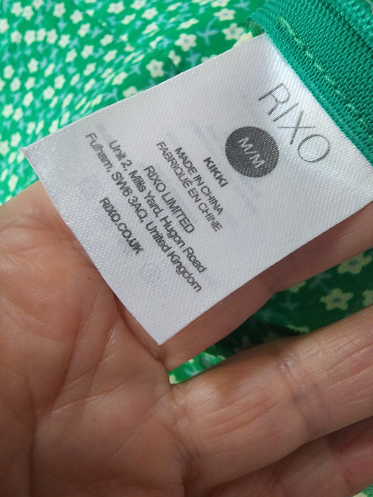 Rixo London Blouse-Boho Green Floral Print Shirt – Quality Fitted Side Zip Shirt