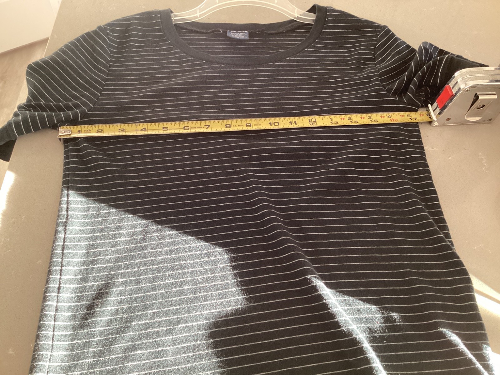 Ralph Lauren Sport Women’s Sz L Shirt Black & White Pony Logo Short Sleeve Top