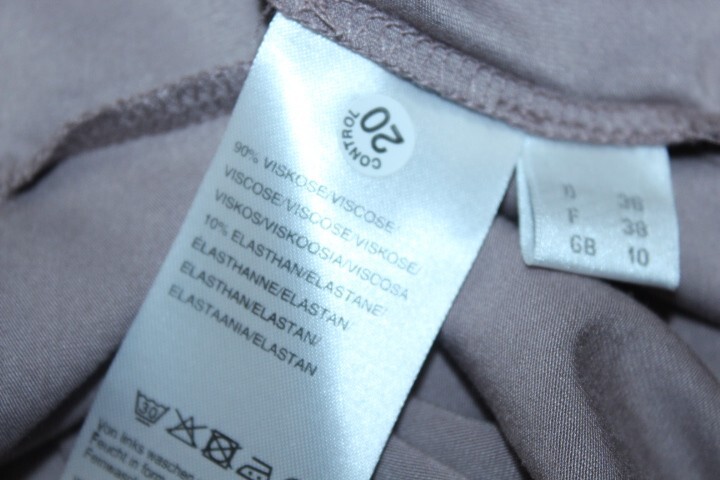 PETER HAHN MOCHA 3/4 SLEEVE SUPER SOFT T SHIRT TOP SIZE 12