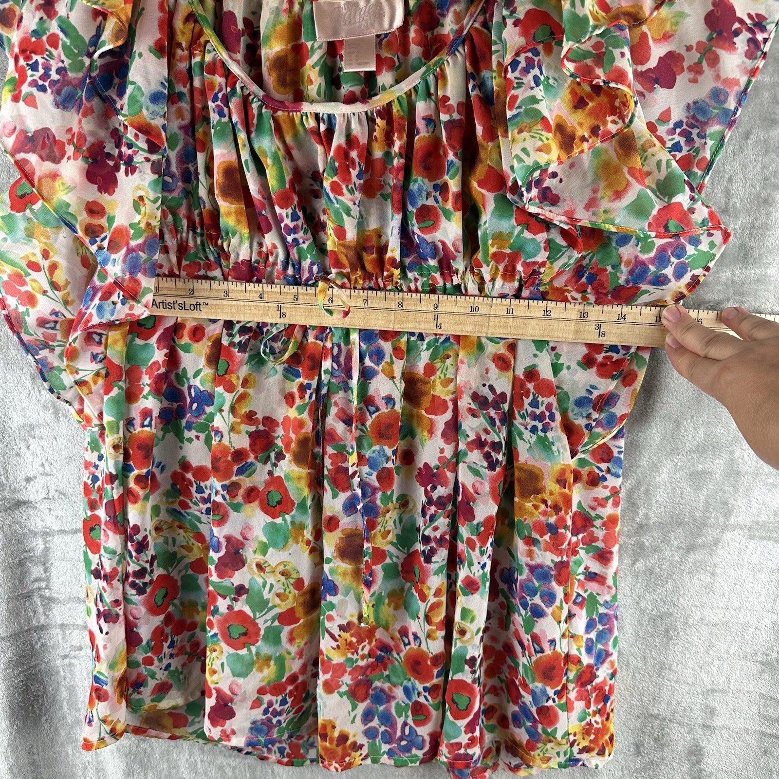 H&M Blouse Women’s 8 Multicolor Floral The Garden Collection
