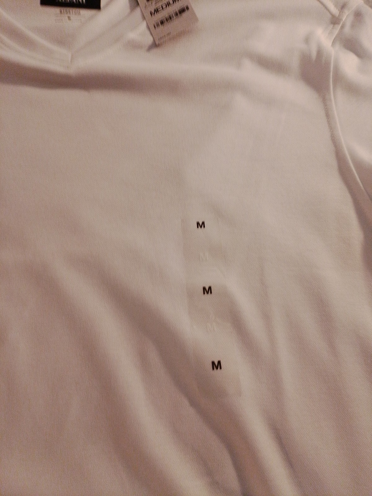 alfani stretch Supima Tees Color White Pure Size Medium