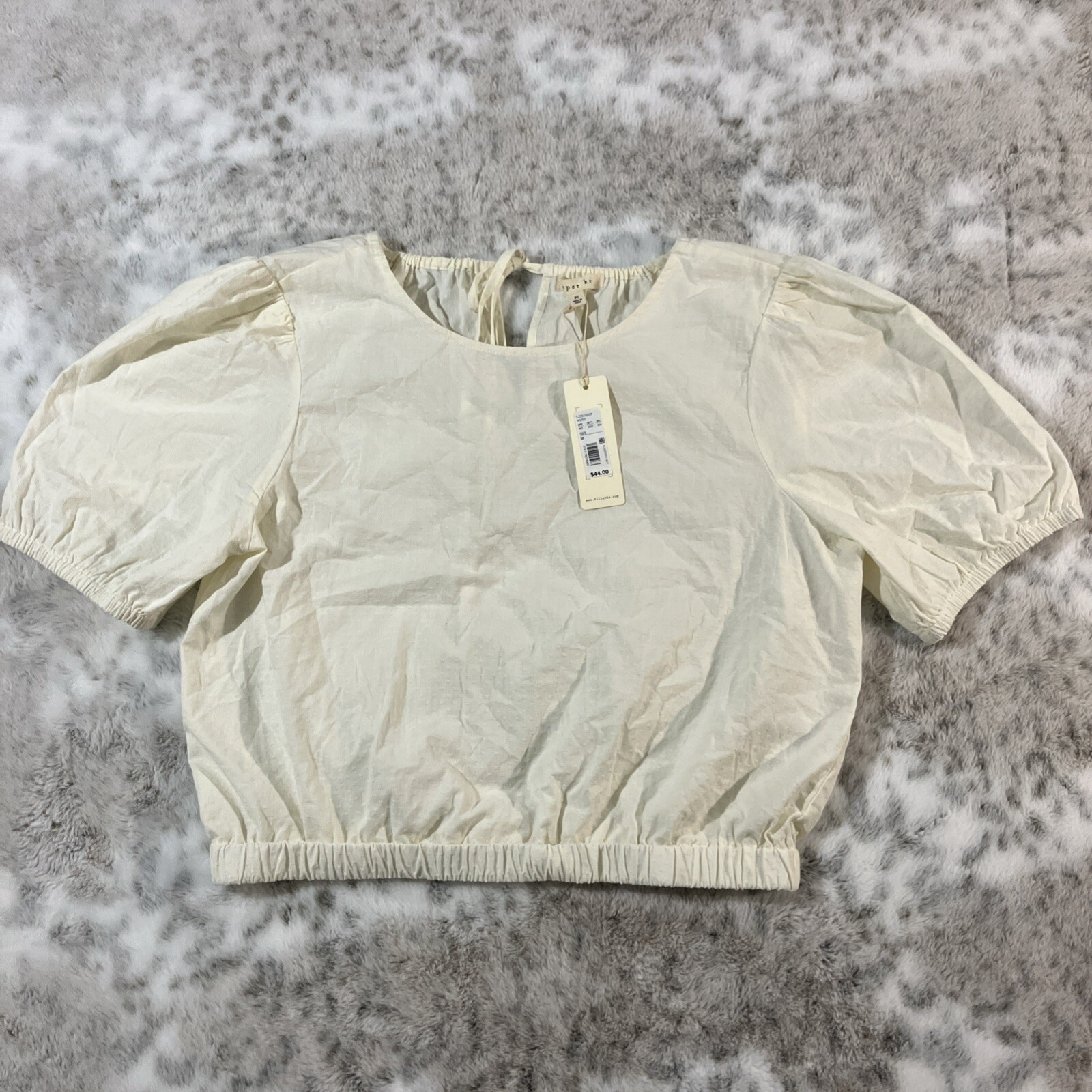 Copper Key Dillard Womens Medium Top Blouse Boho Chic Beach Coastal Cottage Vtg
