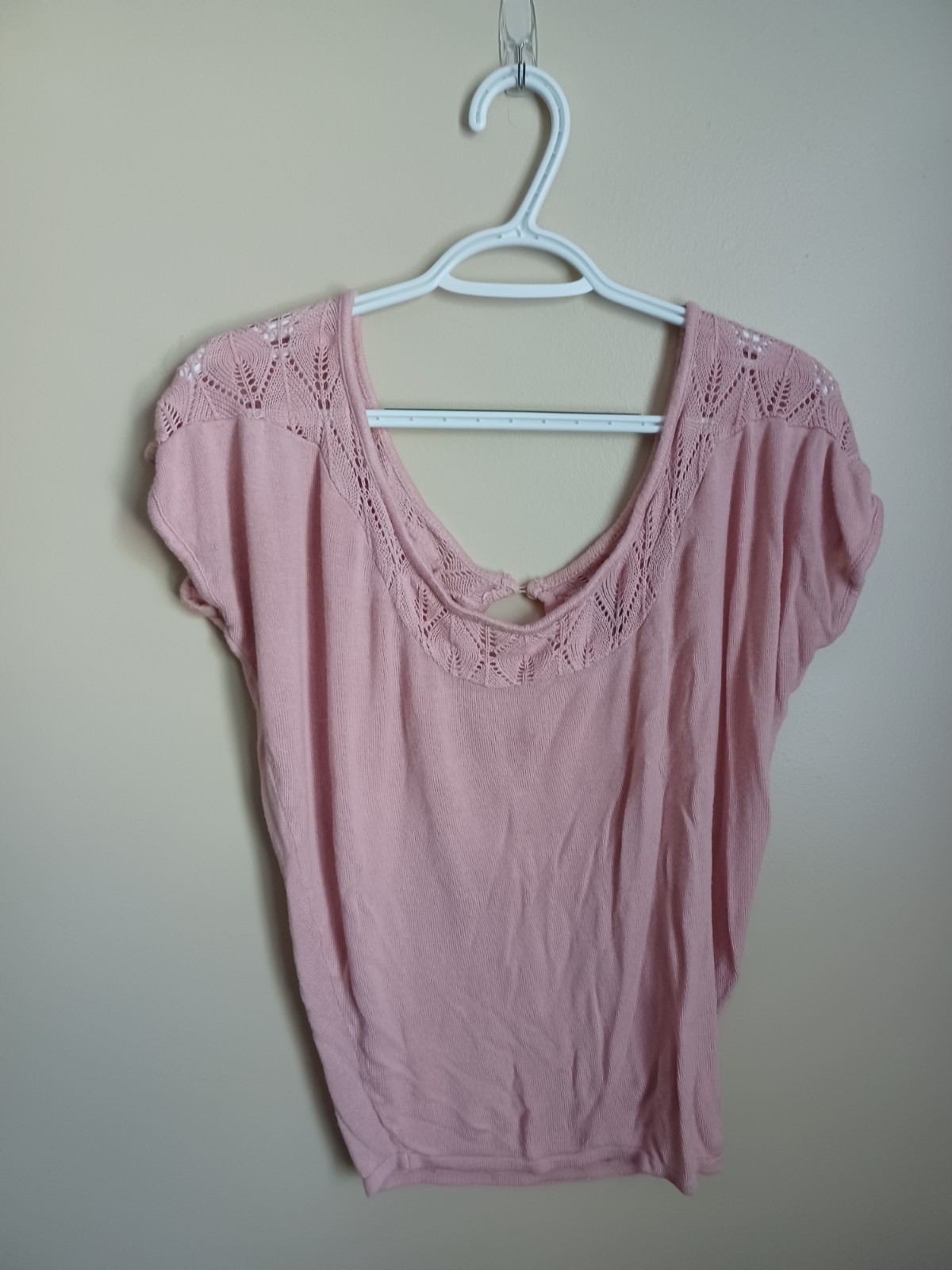 Women’s Size M Charolette Russe Pink Cotton Rayon Shirt Top Fashion Clothes