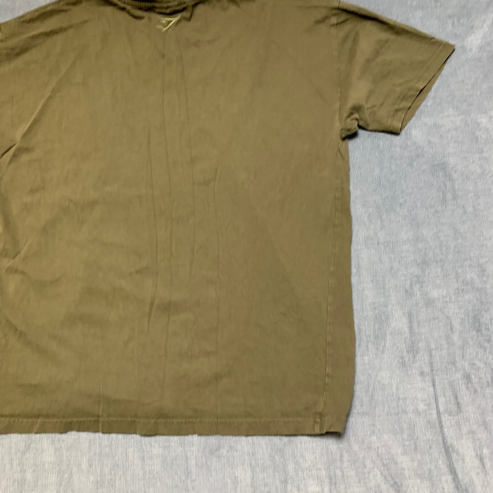 Gymshark Block Oversized T Shirt Womens Large Olive Green Logo Crew Neck Casual