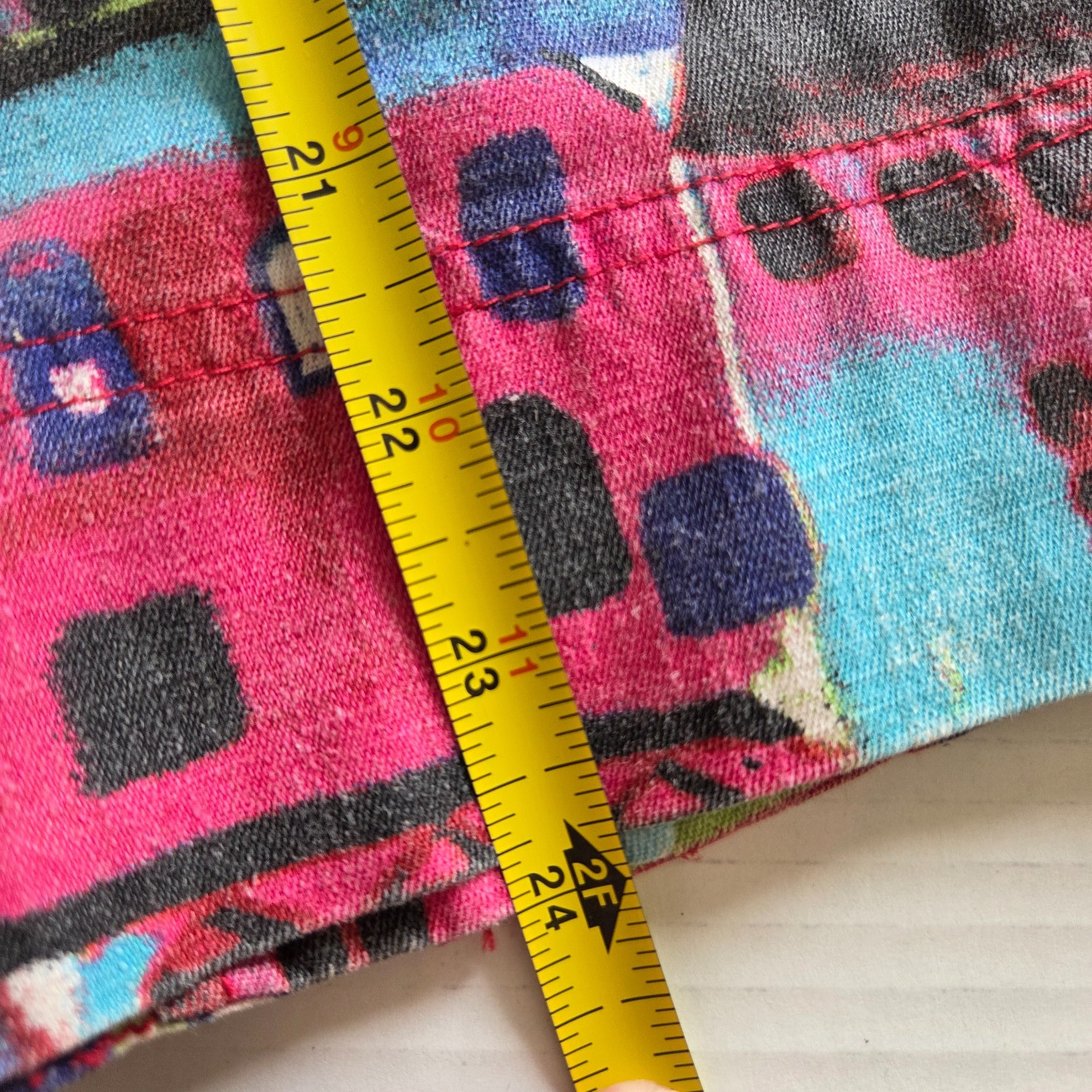 Vtg Chico’s Sleeveless Jacket Vest Vibrant Multicolored Big City Print Size 1