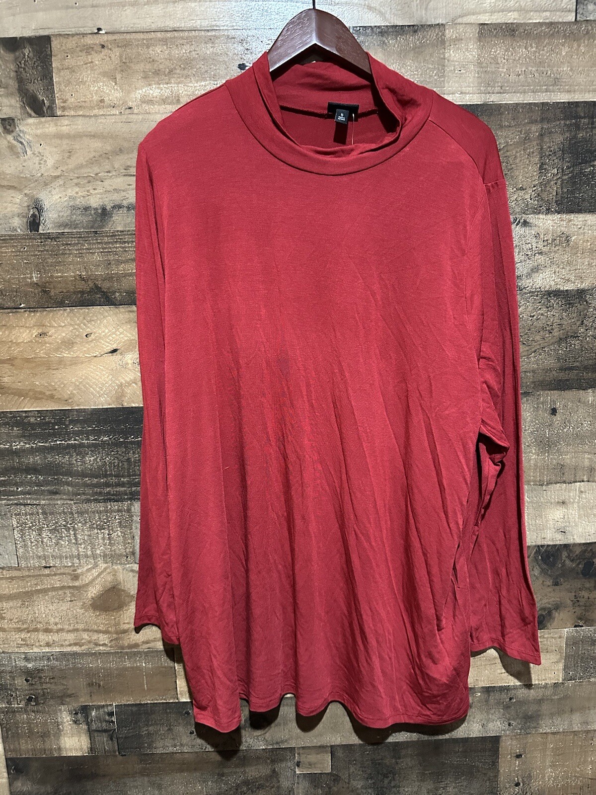 Torrid 5 5X Red Turtle Neck LS Womens NWT Plus Size