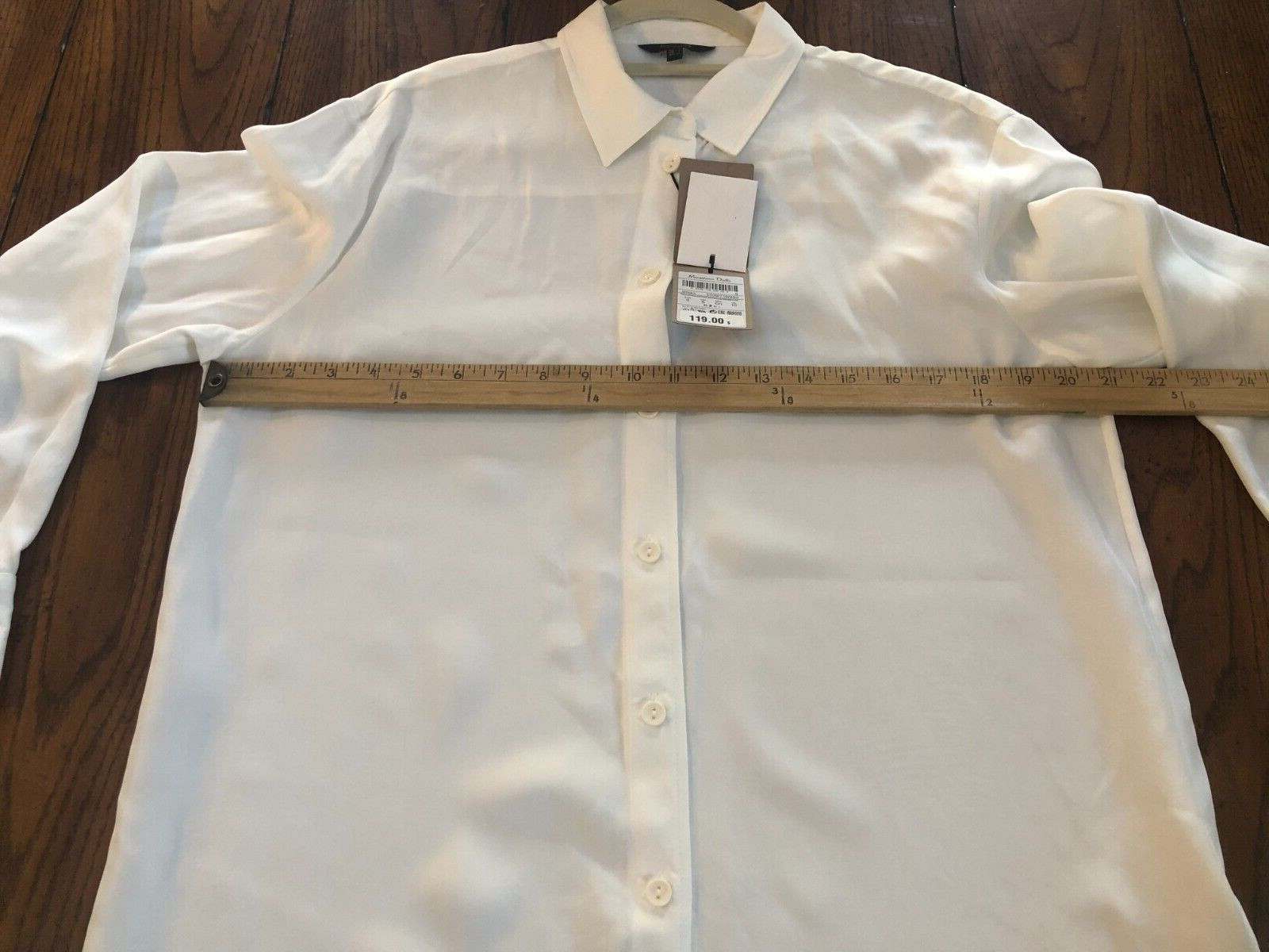 Massimo Dutti Flowing lyocell blend oversize blouse/tunic length BNWT $119 Small