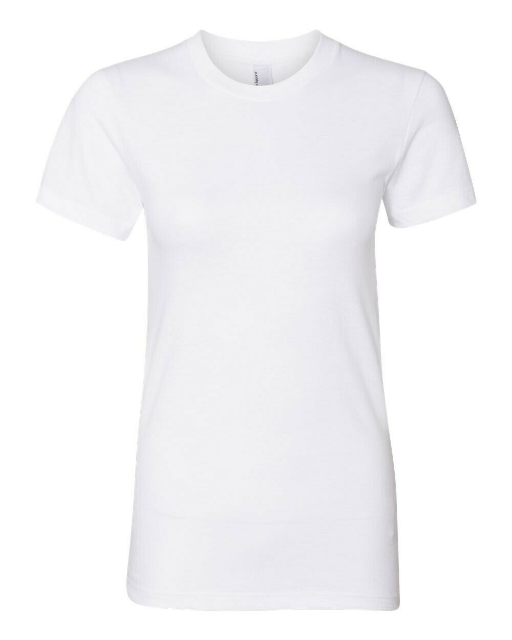 NEW American Apparel Women’s Jersey Short Sleeve T-Shirt Tunic Dress L White