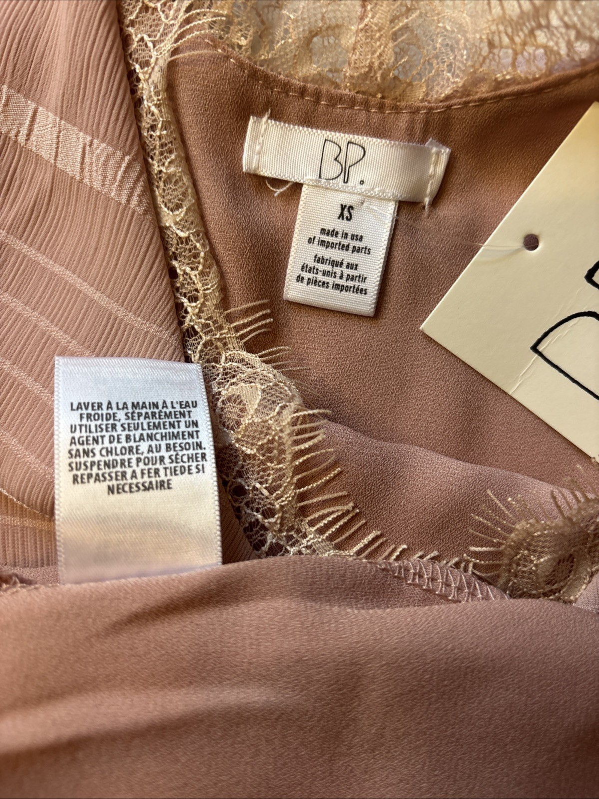 BP Nordstrom Dusty Rose Dressy Tank Size XS