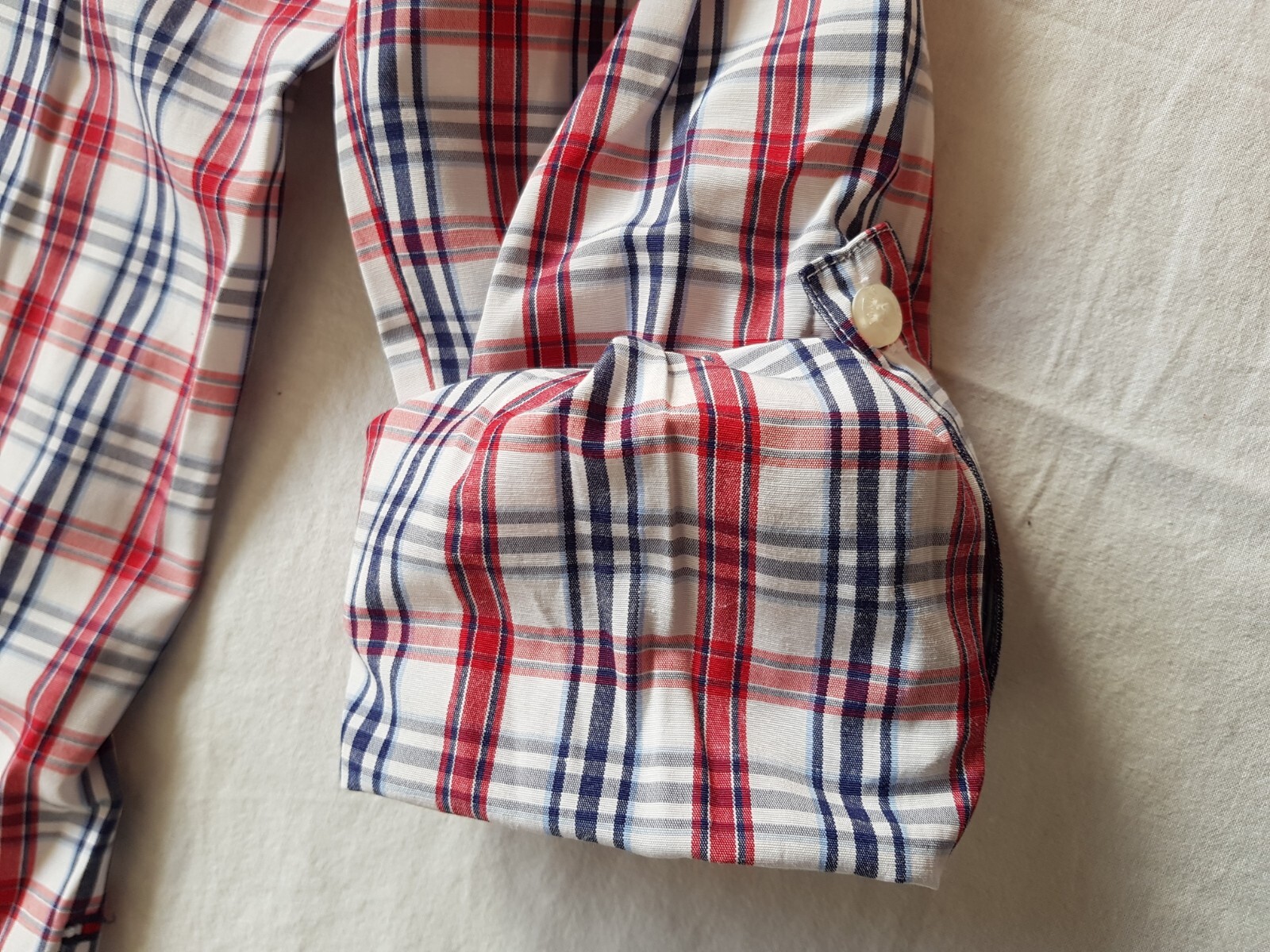 Tommy Hilfiger blouse in blue white red, size US 8 / EU 38 / S – NEW