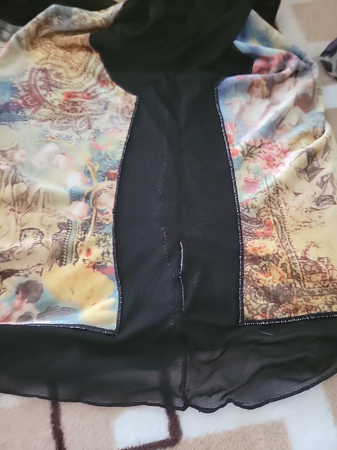 Wearable Art Manoukian Y2k Mesh Top S M renaissance Plein Sud