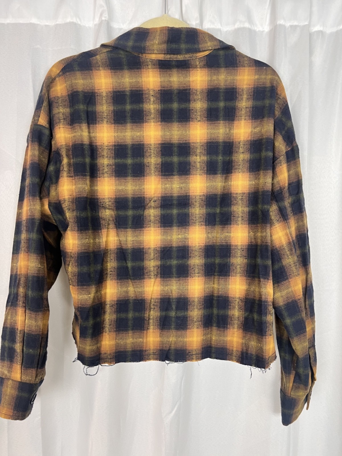 PHARAOH Esme crop plaid Japanese shirt eclipse size 2 medium