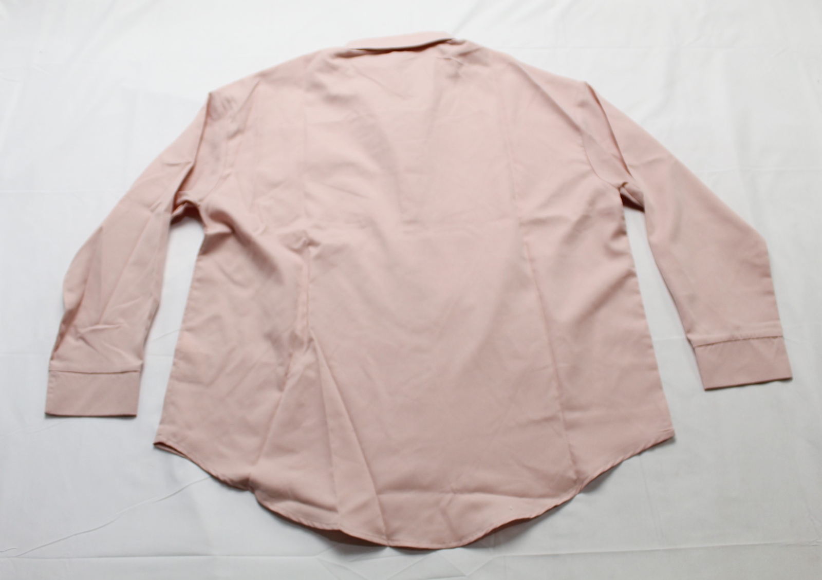 Shein Women’s Button Up Pocket Patched Drop Shoulder Shirt DM9 Dusty Pink Medium