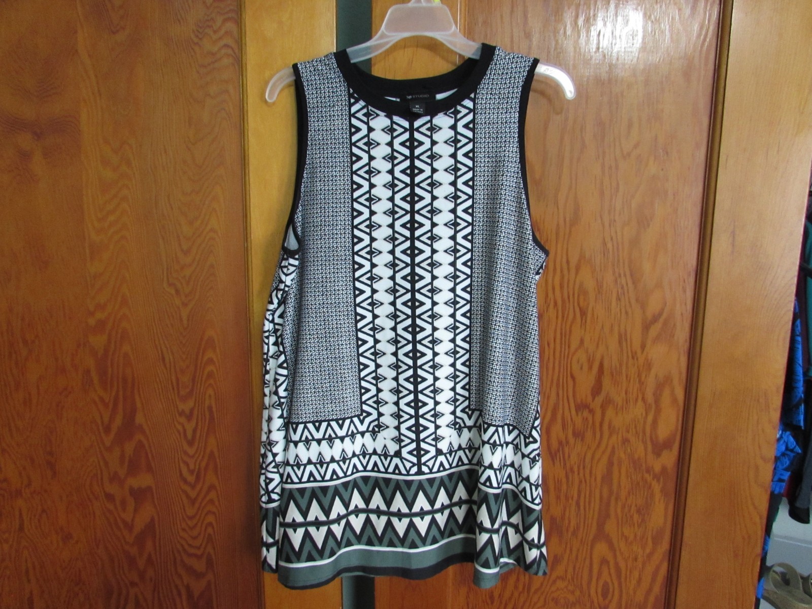 AB Studio brand dressy tank tunic blouse size XL