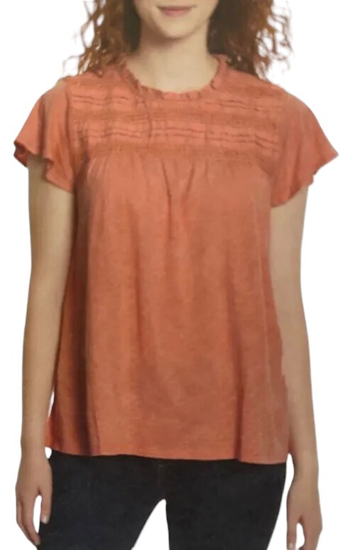 Ella Moss Ladies’ Lace Trim Knit Top *Choose Color & Size*