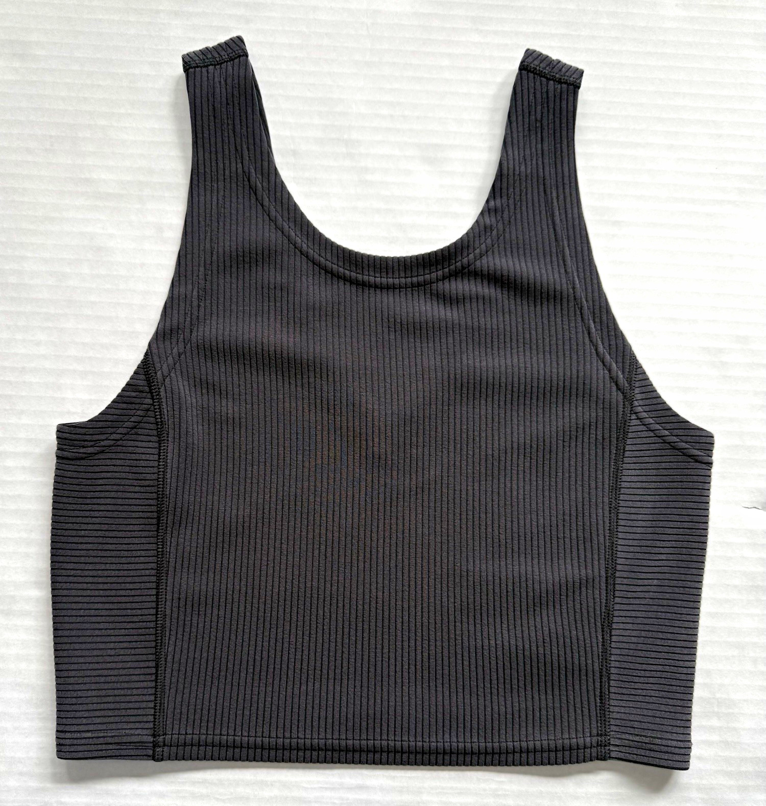 Lululemon Ribbed Softstreme Cropped Tank Top Black Size 6