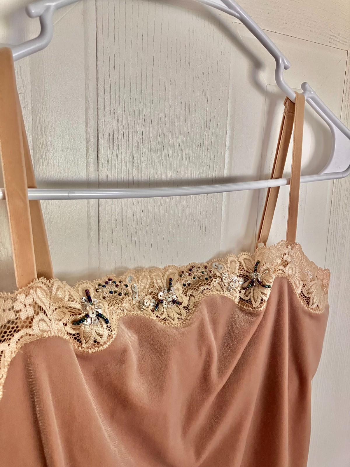 vintage velvet beaded lace cami Bratz retro y2k 90s boho 2000s bohemian festival