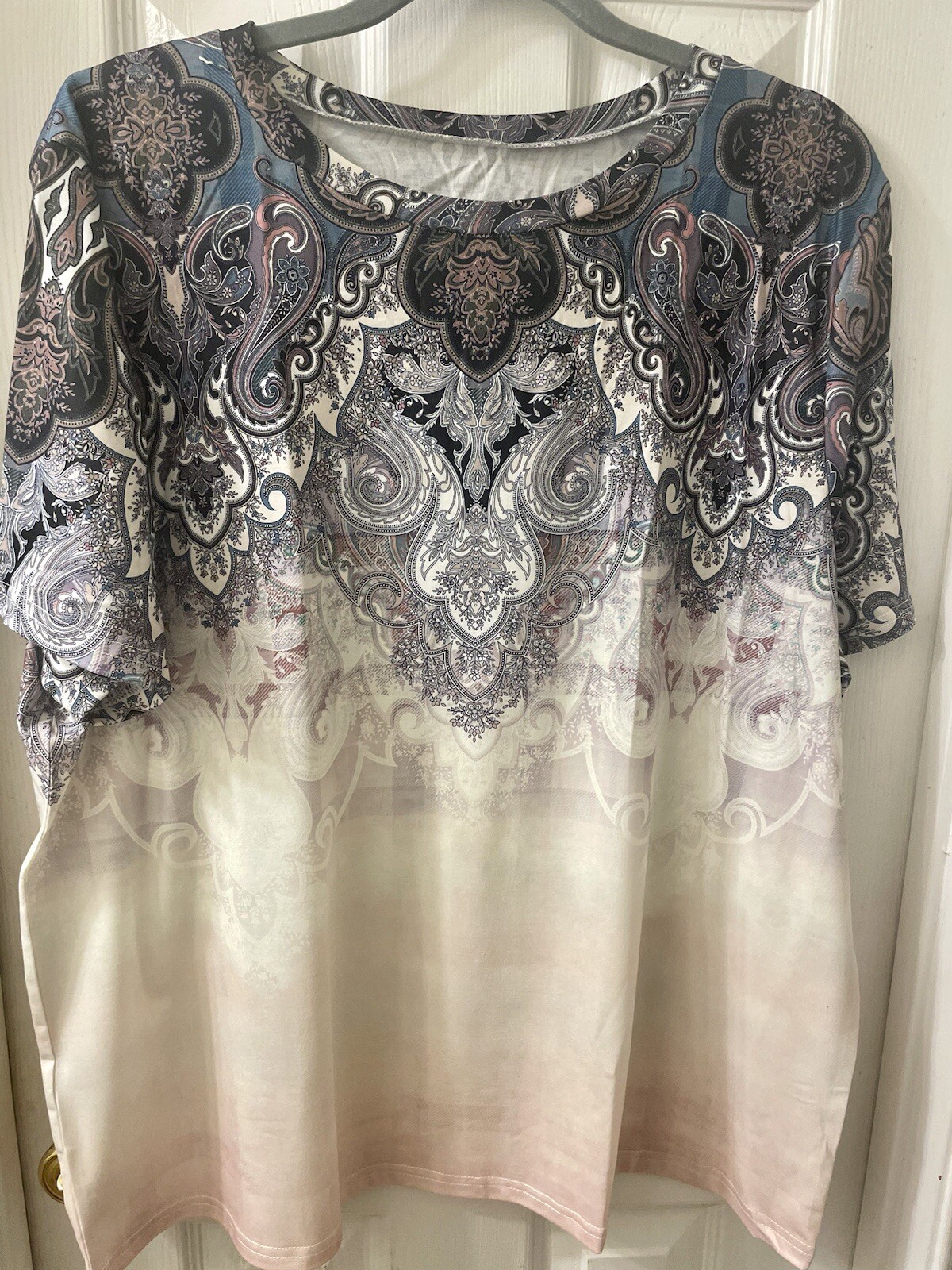 TWO Very Comfortable Pretty stylish Ladies Multi Color Ombré Hint Casual Tops.