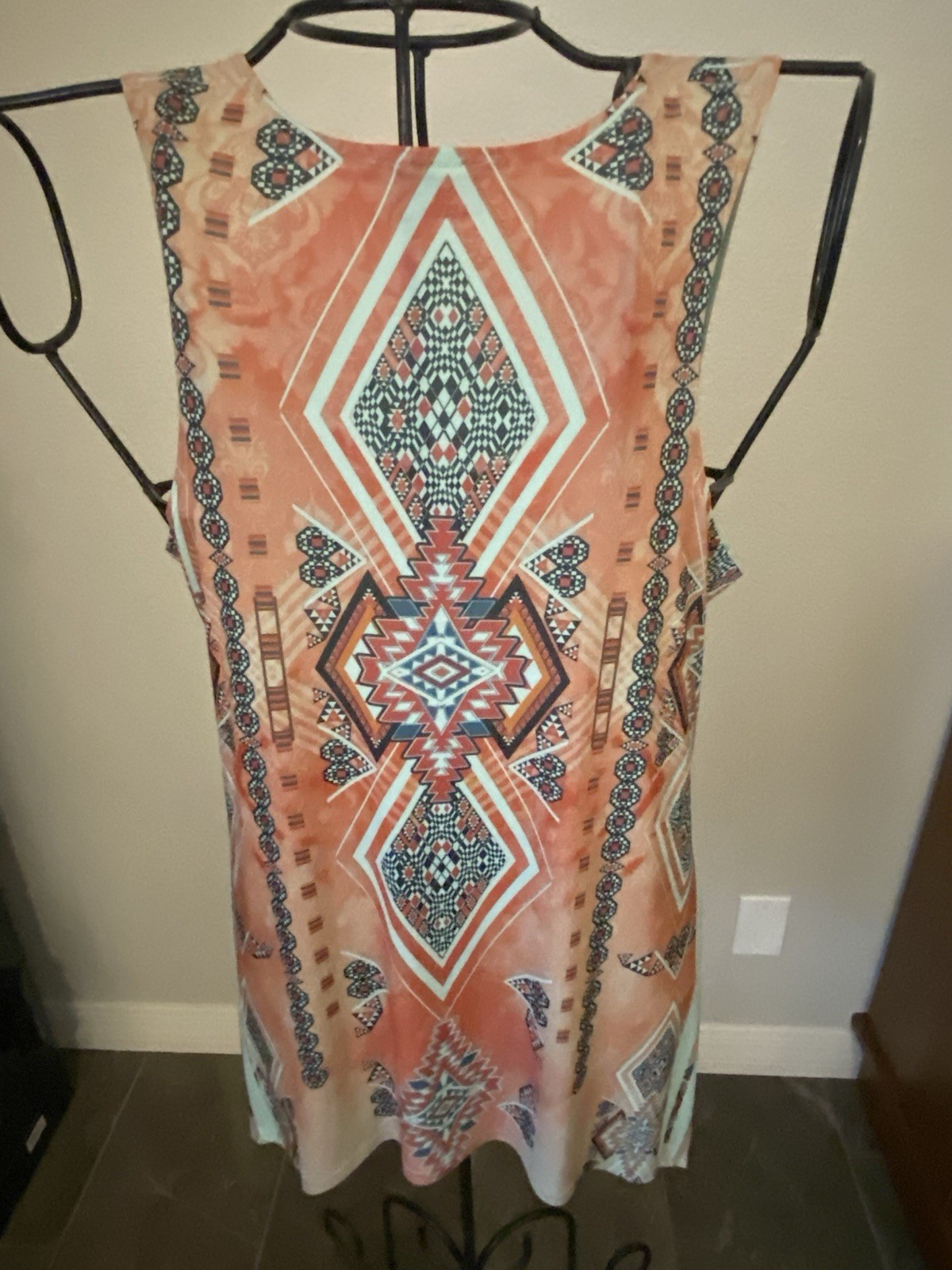 Jostar Women’s Embellished Tunic Tank Southwest Print 2XL