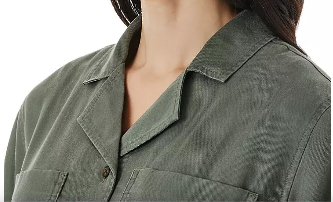 MEMBERS MARK Womens Tencel S/S Camp SHIRT (4 Colors) M L XL XXL NWT