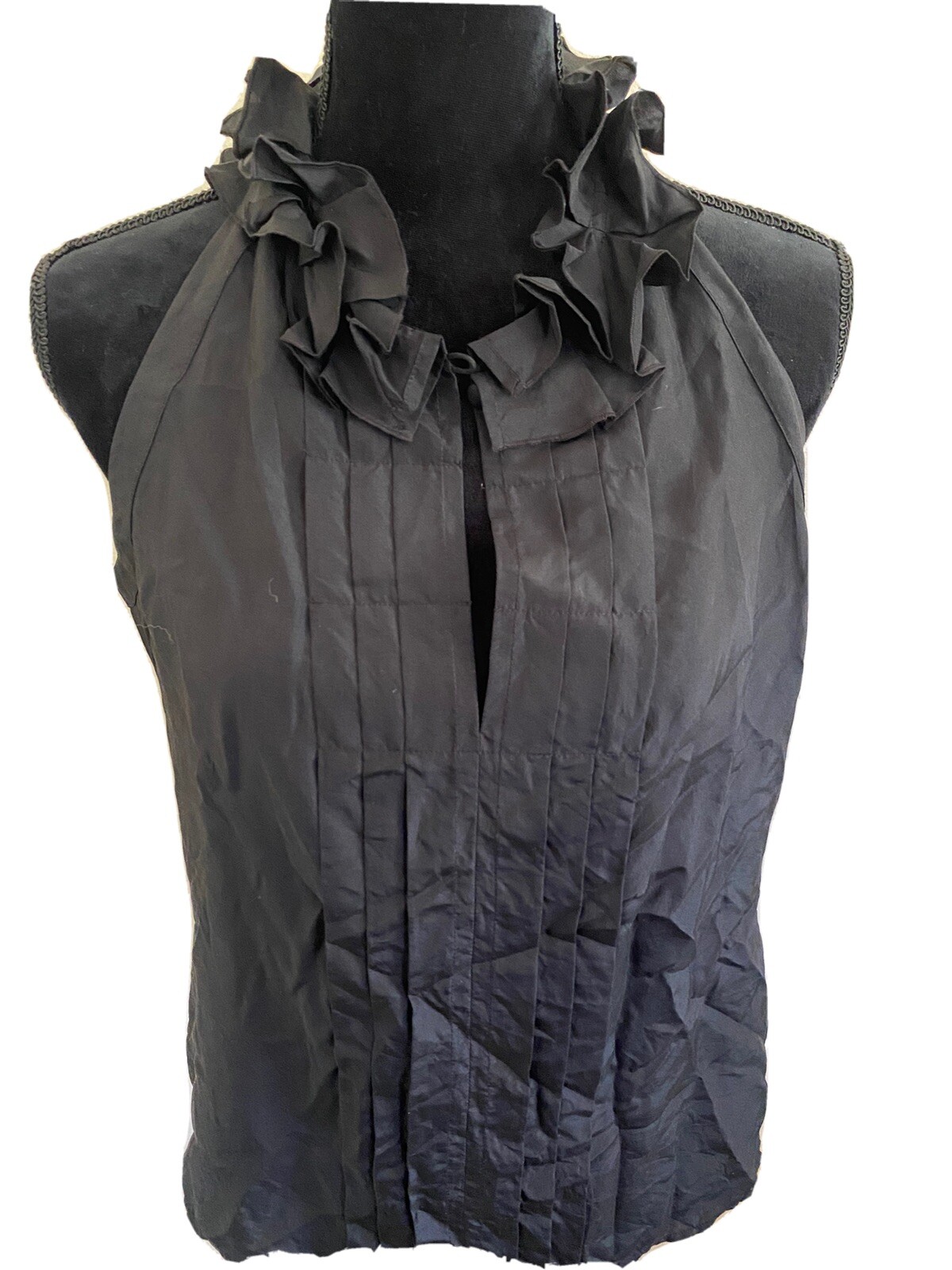 NWOT ELANA Solano 100% Silk Blouse Top Size Medium