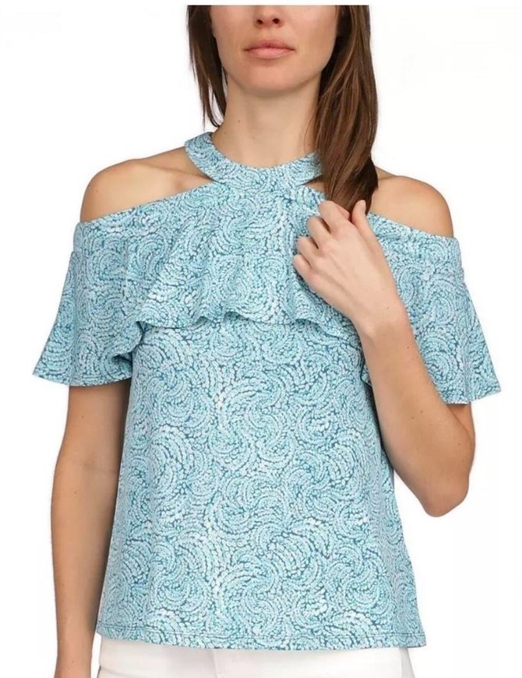 Michael Kors Turquoise Cold Shoulder Size XL