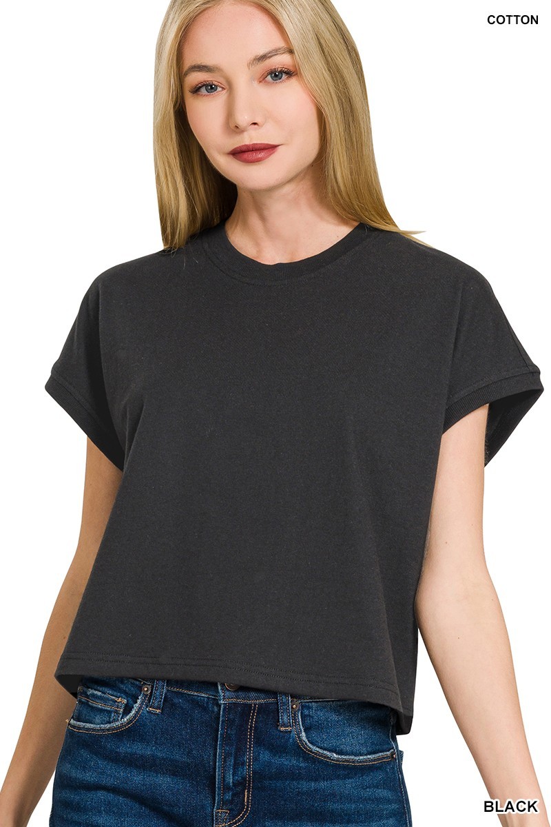 Women’s Crew Neck Premium Cotton T-Shirt Short Sleeve Top Soft Breathable