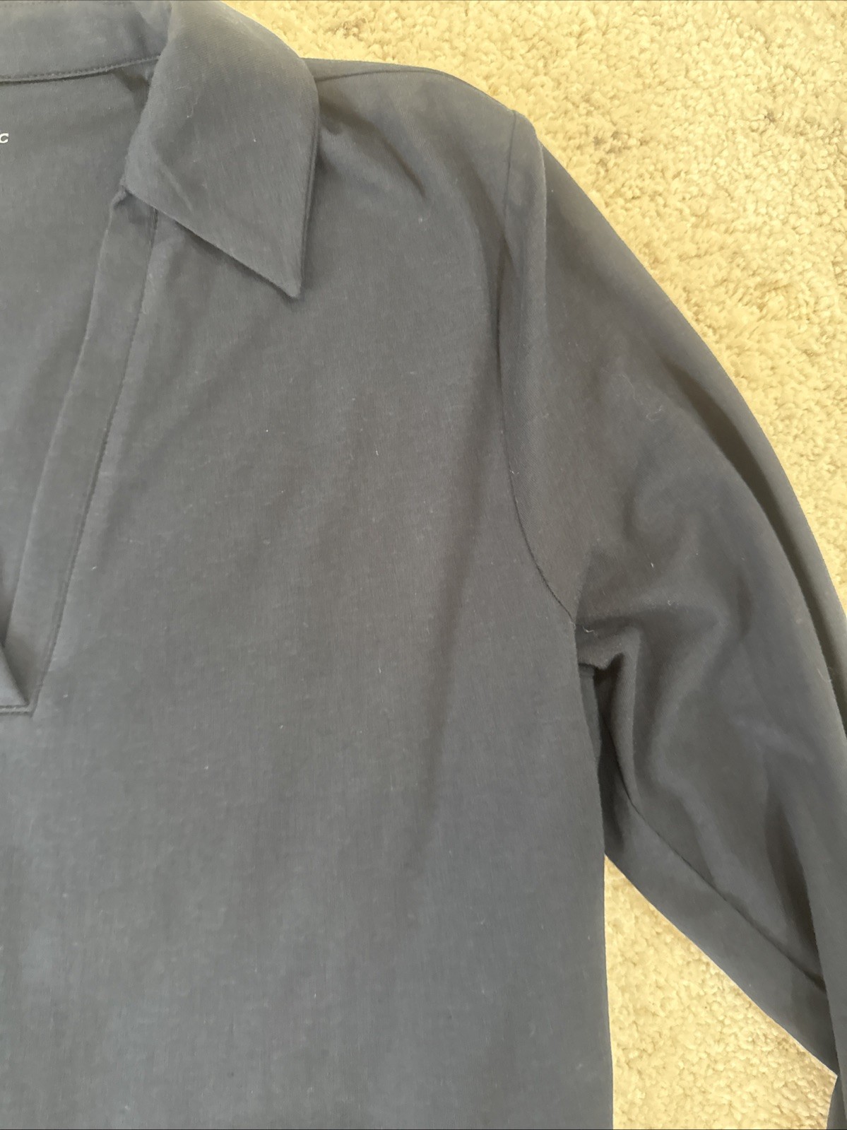 Banana Republic Navy Blue Soft Stretch Polo in Navy Blue SizeL