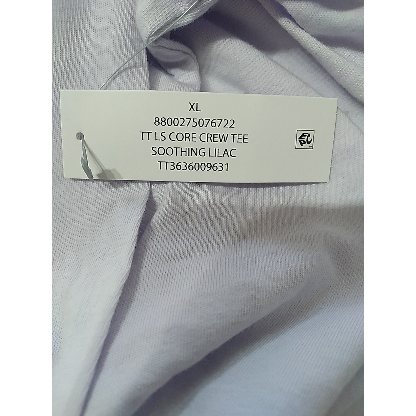 Time and Tru Soothing Lilac Relaxed Fit Long Sleeve Women Tshirt Size XL (16-18)