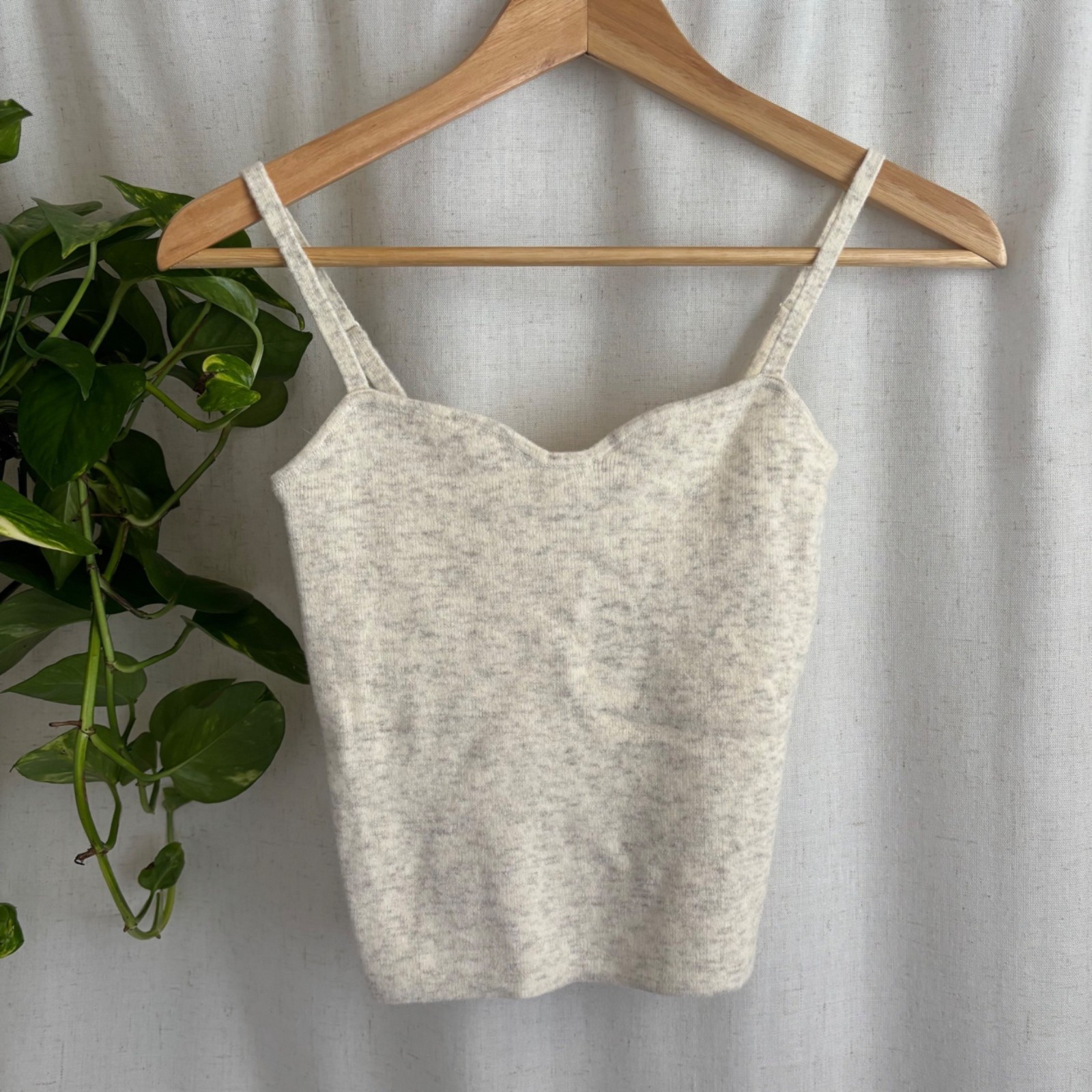 wilfred soft crop tank cashmere blend XS