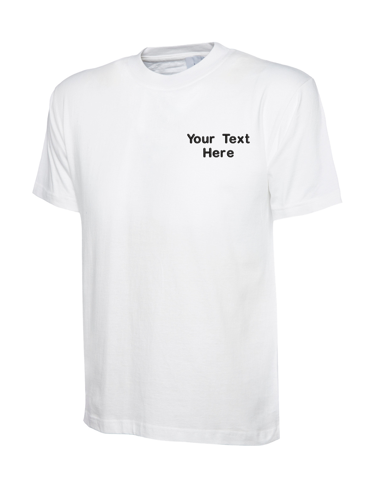 Personalised Uneek Embroidered Pack of Classic T-Shirt Your Text Logo Workwear