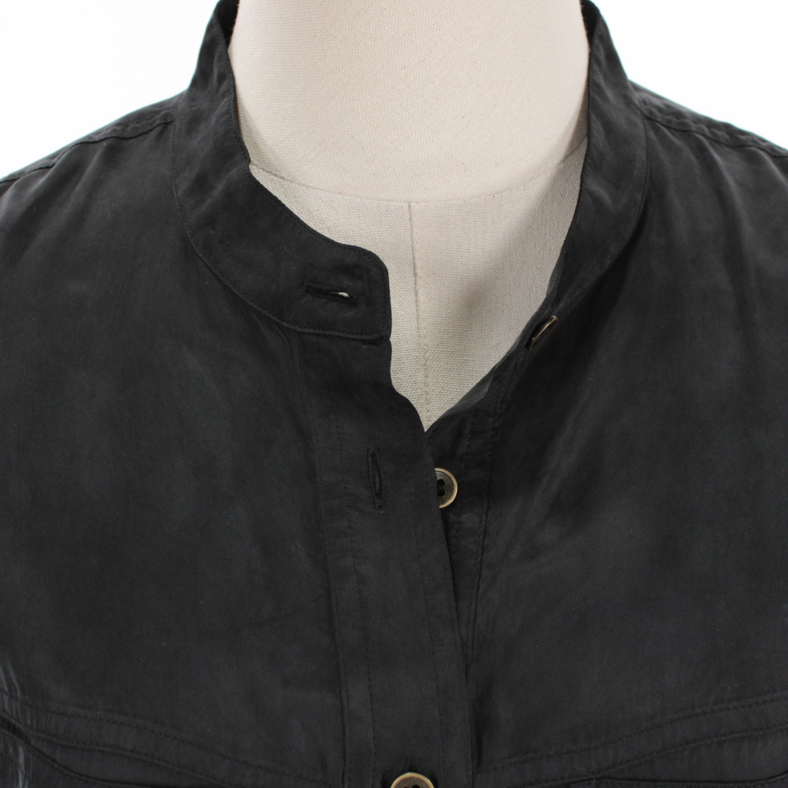Isabel Marant Etoile NWD Zetta Button Up Top Size 42 (US 10) in Faded Black