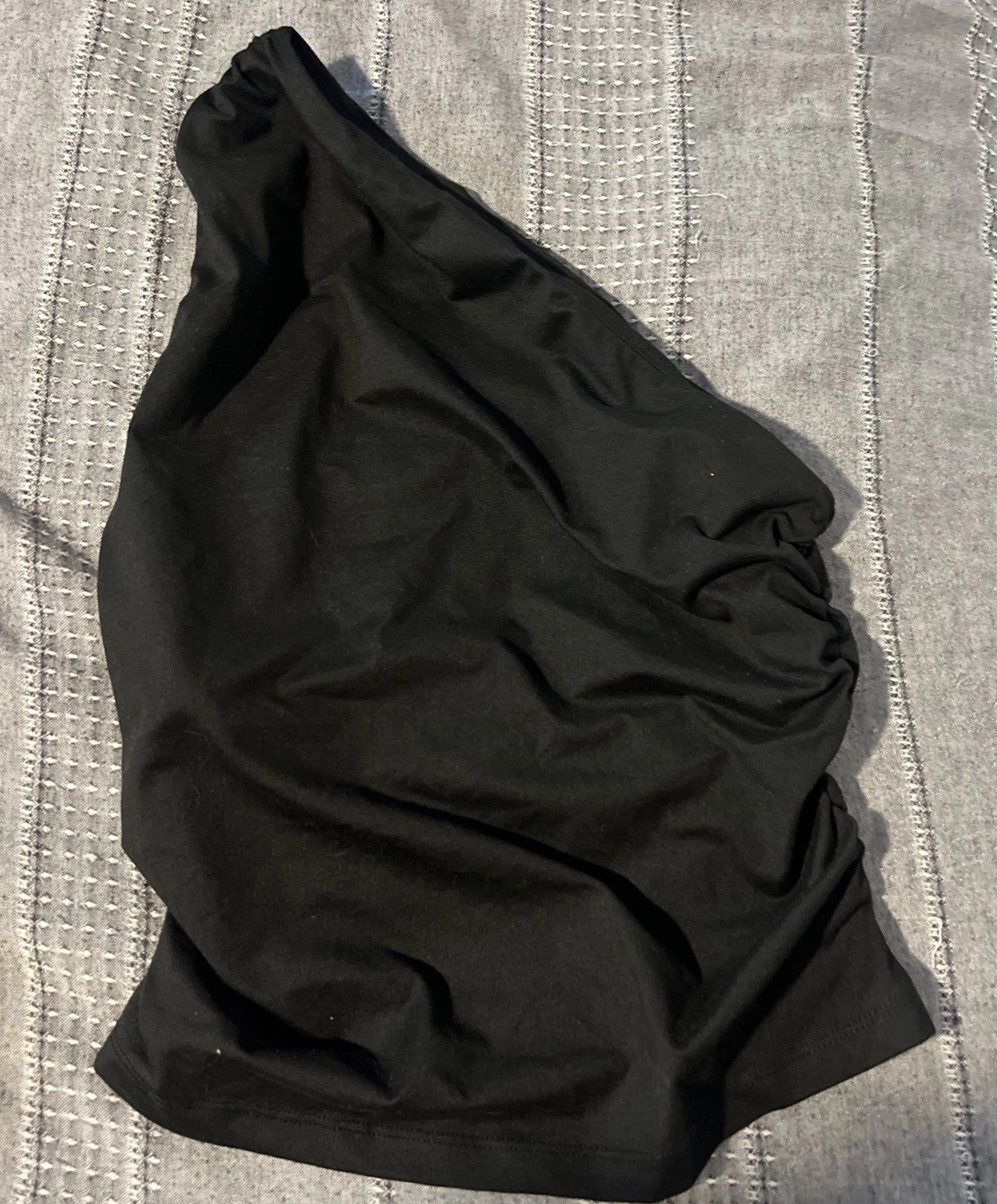 Black One Shoulder Top