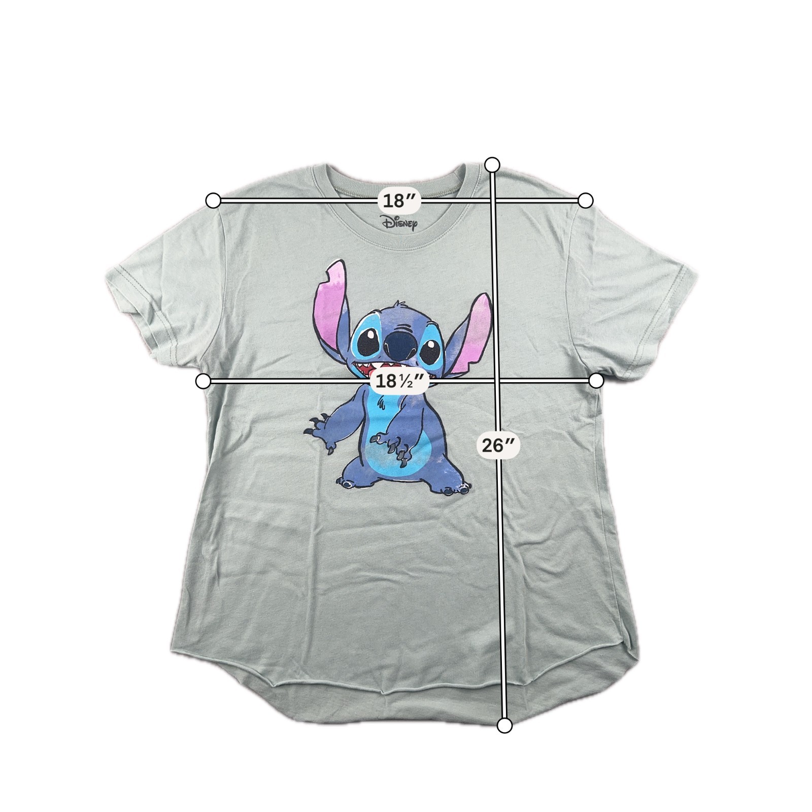 Disney’s Lilo and Stitch T-shirt Woman’s Size Large Stitch Graphic Comfy